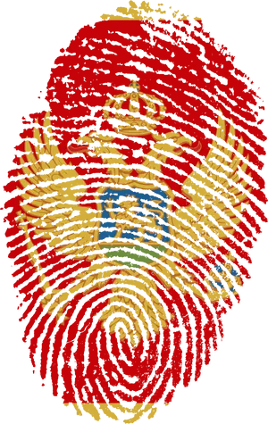 Montenegro Coatof Arms Fingerprint PNG Image