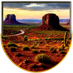 Monument Valley Utah Sunset Png Bul PNG Image