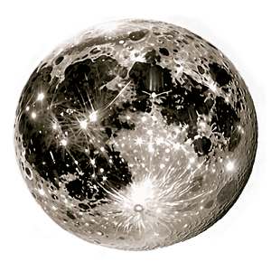 moon d PNG image with transparent background