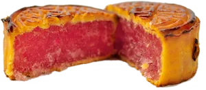 Mooncake Cross Section View PNG Image