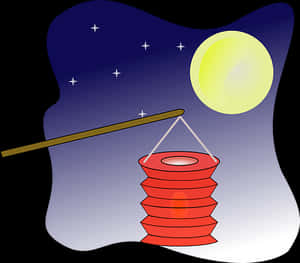 Moonlit Night Fishing Concept PNG image with transparent background