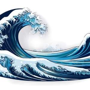 Moonlit Ocean Wave Png Ivf PNG Image