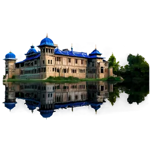 Moonlit Palace Reflection Png Sof82 PNG Image