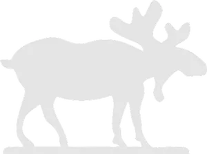 Moose Silhouette Graphic PNG Image