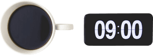 Morning Coffee With Phone - Circle, HD Png Download PNG image with transparent background