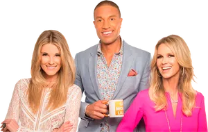 Morning Show Hosts_ Trio_ Smiling PNG Image