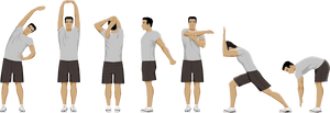 Pain From Long Standing - Standing Stretching Exercises PNG image with transparent background
