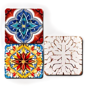 Moroccan Tile Coaster Png Apc PNG Image