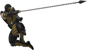 Mortal Kombat Scorpion Png Free Download - Scorpion Spear Mortal Kombat, Transparent Png PNG image with transparent background