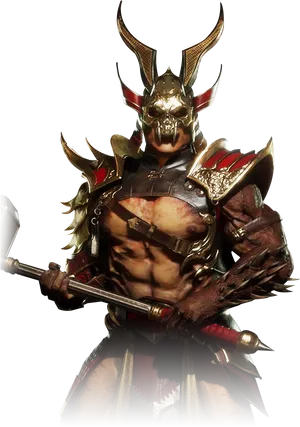 Mortal Kombat Shao Kahn Character Render PNG Image