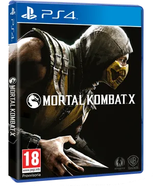 Mortal Kombat X P S4 Cover Art PNG Image