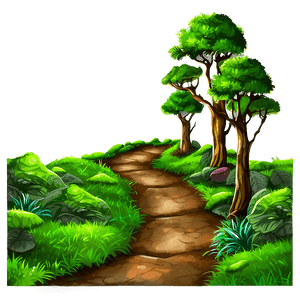 Mossy Forest Path PNG 06202024 PNG with transparent background
