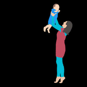 Mother Child Bonding Moment PNG image with transparent background