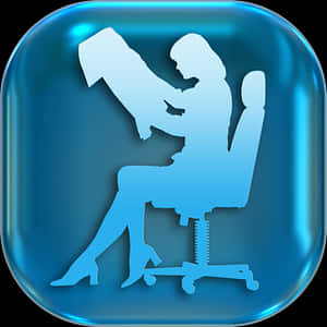 Mother Child Reading Icon PNG image with transparent background