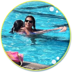 Mother Child Swimming Lesson.jpg PNG Image