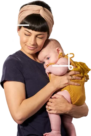 Mother_ Embracing_ Newborn_ Baby PNG Image