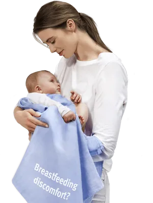 Mother Infant Breastfeeding Comfort PNG Image