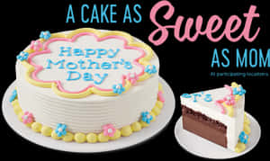 Mothers Day Celebration Cake PNG image with transparent background