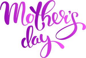 Mothers Day Cursive Texton Black Background PNG Image