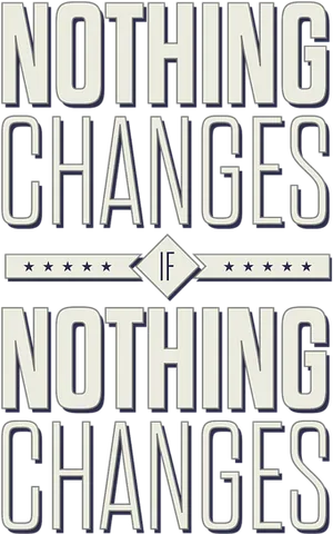 Motivational Change Quote PNG Image