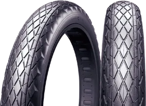 Motorcycle Tires Profile View PNG Image