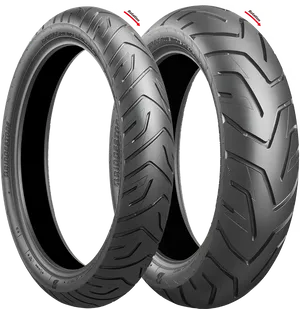 Motorcycle Tyres Interlocking Design PNG Image