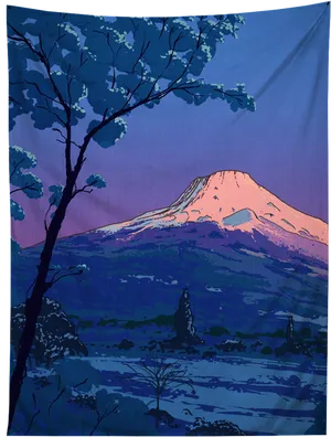 Mount_ Fuji_ Artistic_ Rendering PNG Image