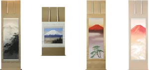 Mount_ Fuji_ Artistic_ Representations PNG Image