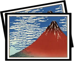 Mount_ Fuji_ Ukiyoe_ Artwork PNG Image