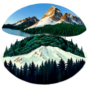 Mountain and Forest PNG wnm79 PNG image with transparent background