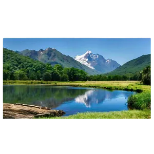 Mountain And River Png 75 PNG Image