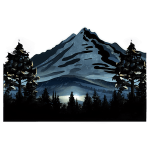 Mountain at Night PNG 51 PNG image with transparent background