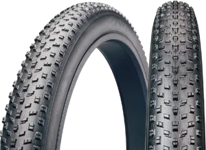 Mountain Bike Tires Tread Pattern PNG Image