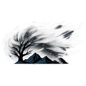 Mountain Blizzard Wind PNG bcu44 PNG with transparent background