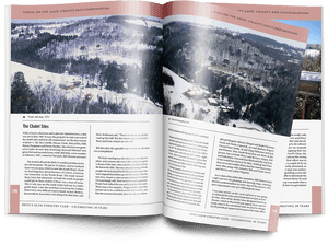 Mountain Chalet Book Spread PNG image with transparent background