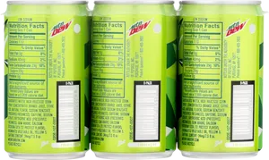 Mountain Dew Can Nutrition Facts PNG Image