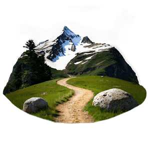 Mountain Hiking Path PNG 06202024 PNG with transparent background