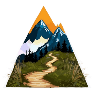 Mountain Hiking Path PNG 06202024 PNG with transparent background