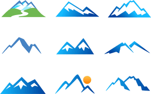 Mountain, Stock Photography, Mountain Range, Blue, - Mountain Icon Png Blue, Transparent Png PNG image with transparent background