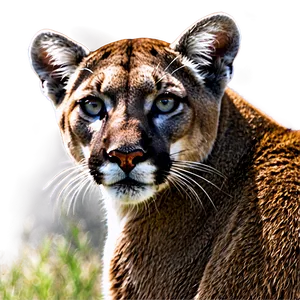 Mountain Lion In Summer Png 06262024 PNG Image