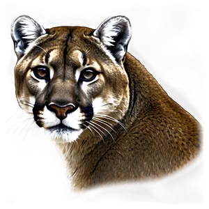 Mountain Lion Sketch Png Xgh89 PNG Image