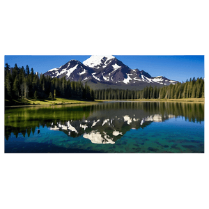 Mountain Reflection Lake PNG 05032024 PNG image with transparent background