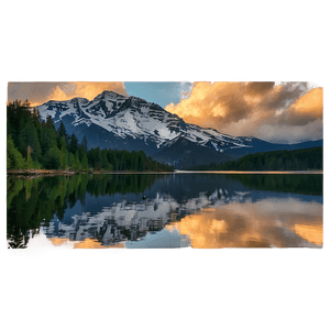 Mountain Reflection Lake PNG gjh PNG image with transparent background