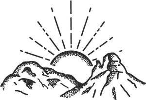 Sunrise Black And White Png - Sunrise Clipart Black And White, Transparent Png PNG with transparent background