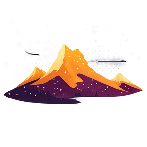 Mountain under Stars PNG vpj64 PNG image with transparent background