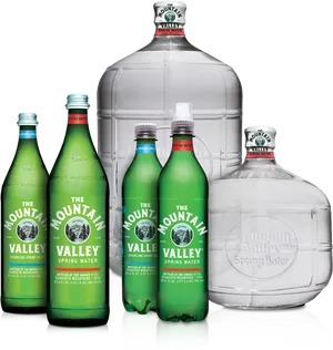 Mountain Valley Spring Water Collection PNG Image