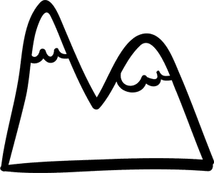 Mountains Hand Drawn Outline - Hand Drawn Mountains Icon, HD Png Download PNG image with transparent background