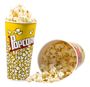 Movie Night Popcorn Buckets PNG image with transparent background