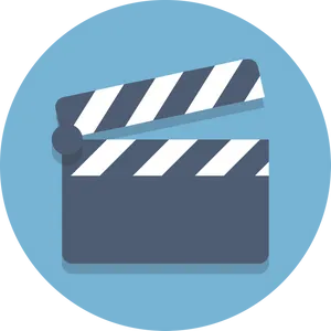 Movie Production Clapperboard Icon PNG Image