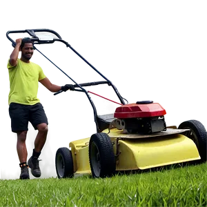 Mowing And Mulching Leaves Png Gir PNG Image